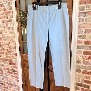 Joseph Coleman Dress Pants Women Light Blue Toile‎ Slim Cropped Chic 12 UK 42